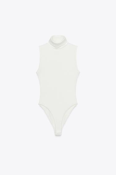BASIC HIGH NECK BODYSUIT - Ecru by Zara - Image 2