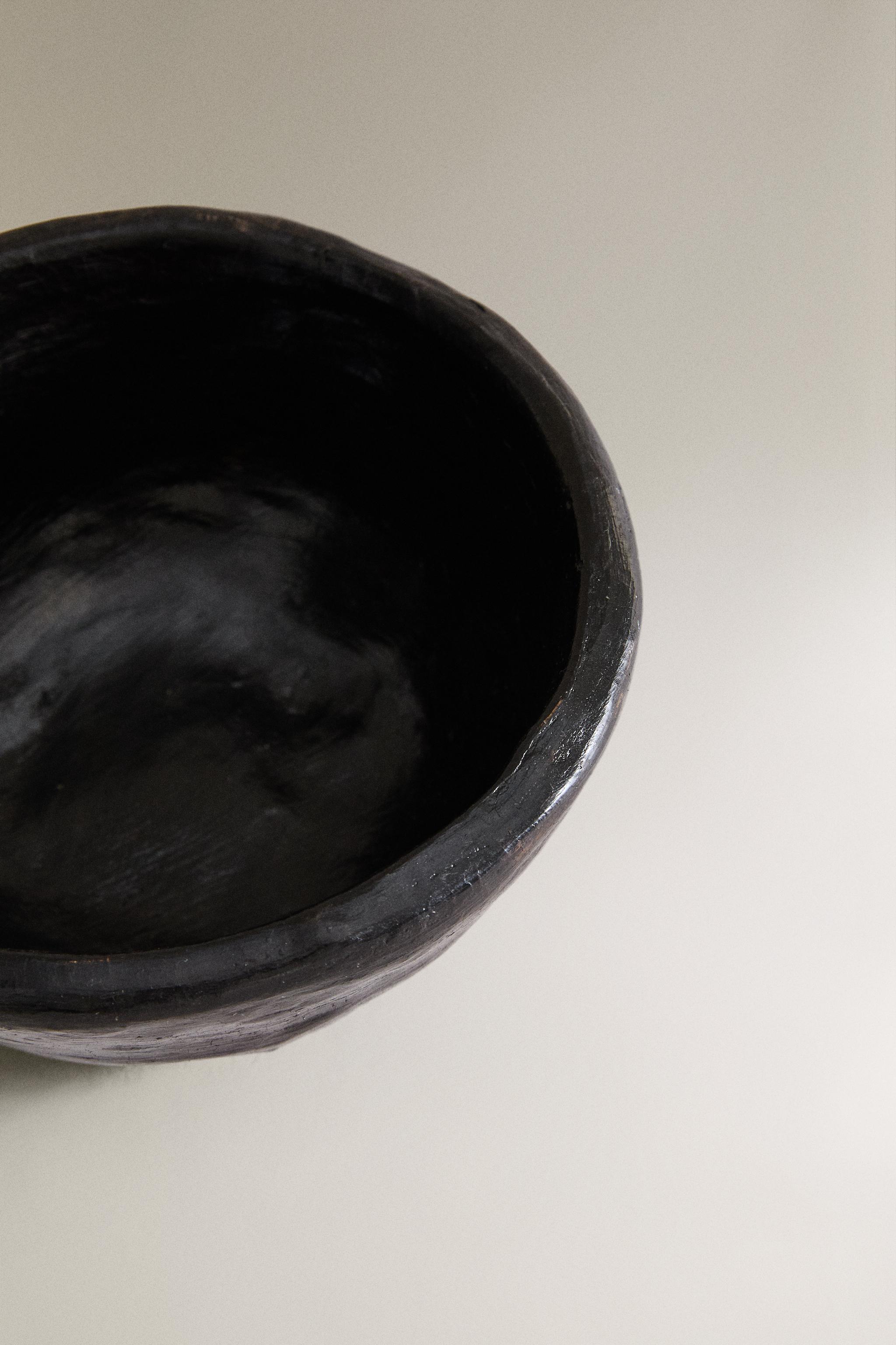 DECORATIVE IRREGULAR TERRACOTTA BOWL