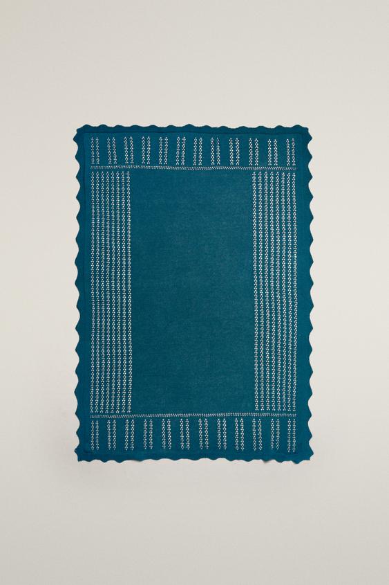 STRICKDECKE BABY - Blau von Zara - Bild 0