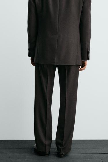 AARON LEVINE X ZARA WOOL SUIT TROUSERS - Brown by Zara - Image 2