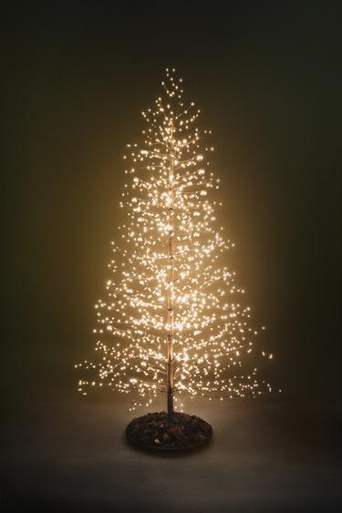 WEIHNACHTSBAUM MIT LED-LICHT (180 CM) - Braun von Zara