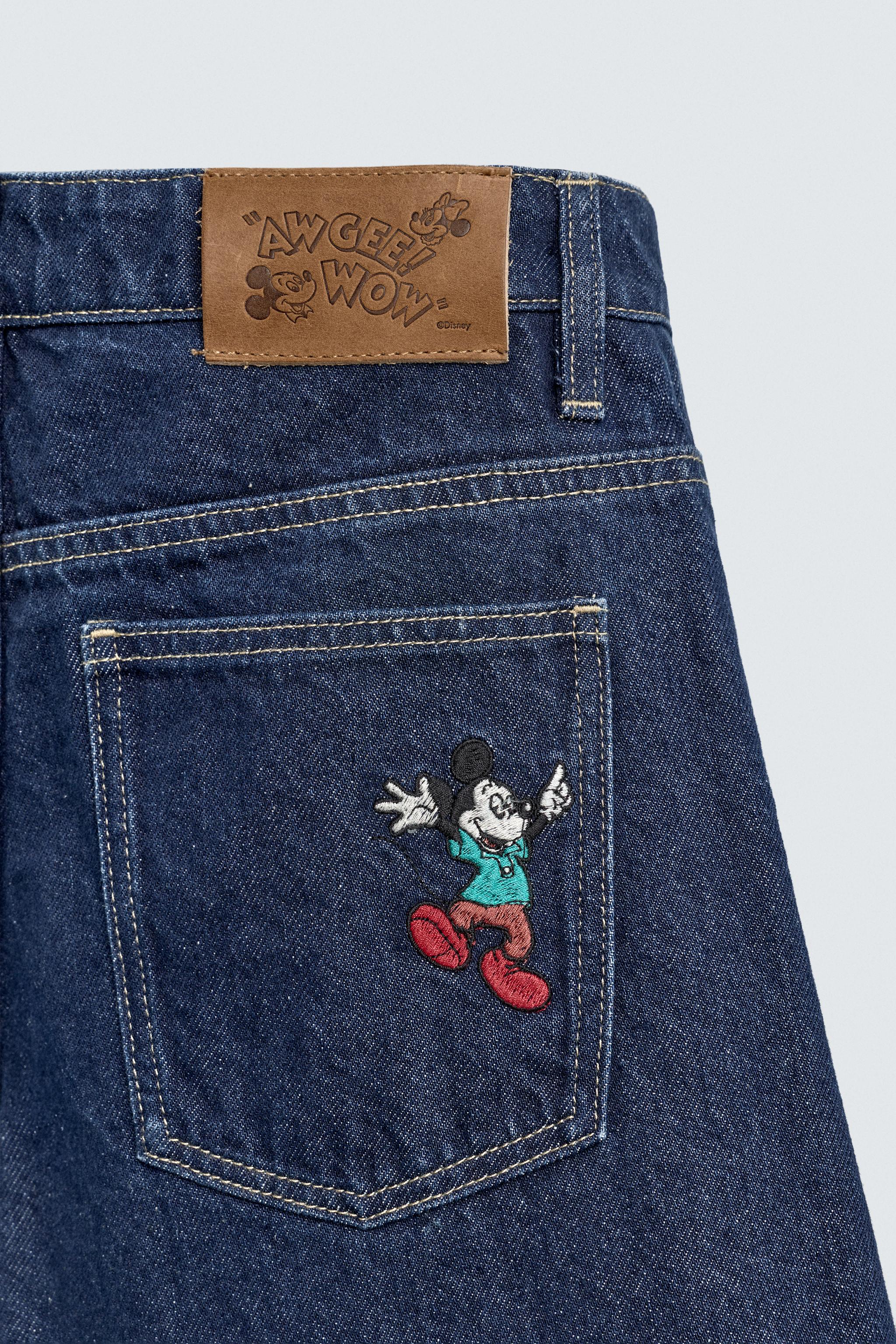 EMBROIDERED DENIM MIDI BERMUDA SHORTS HARRY LAMBERT FOR ZARA