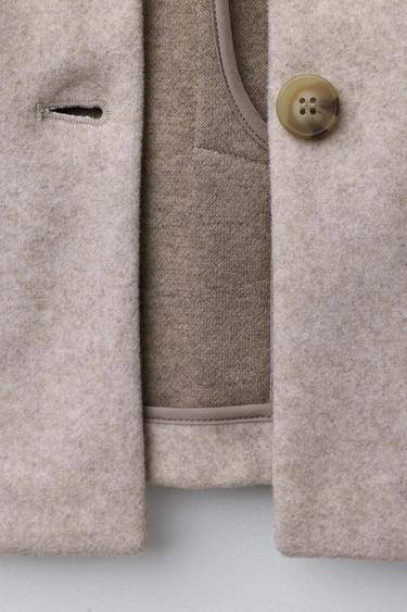 COAT - Beige by Zara - Image 7