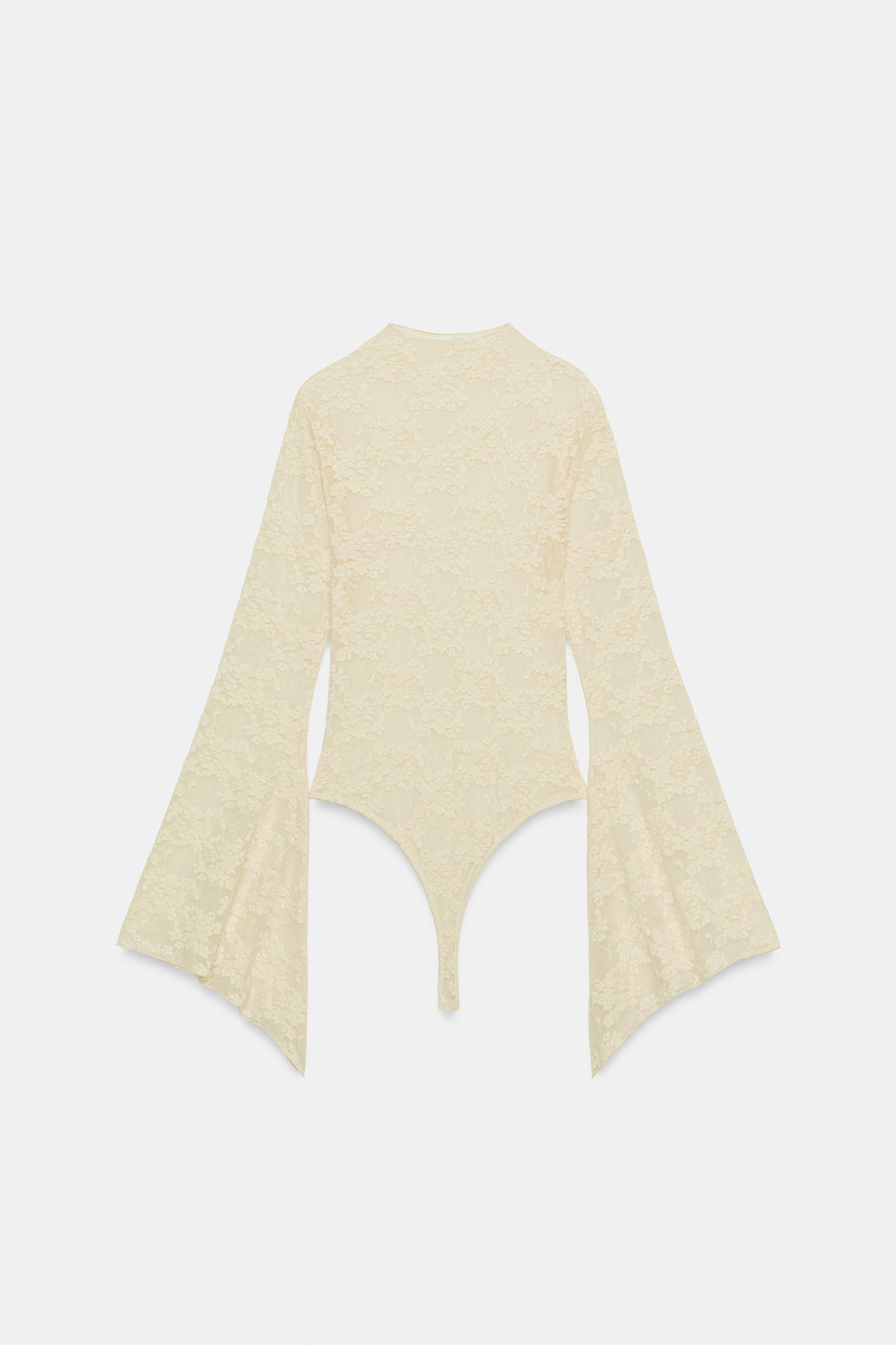 Боди BELL, кружево — Zara — фото 7