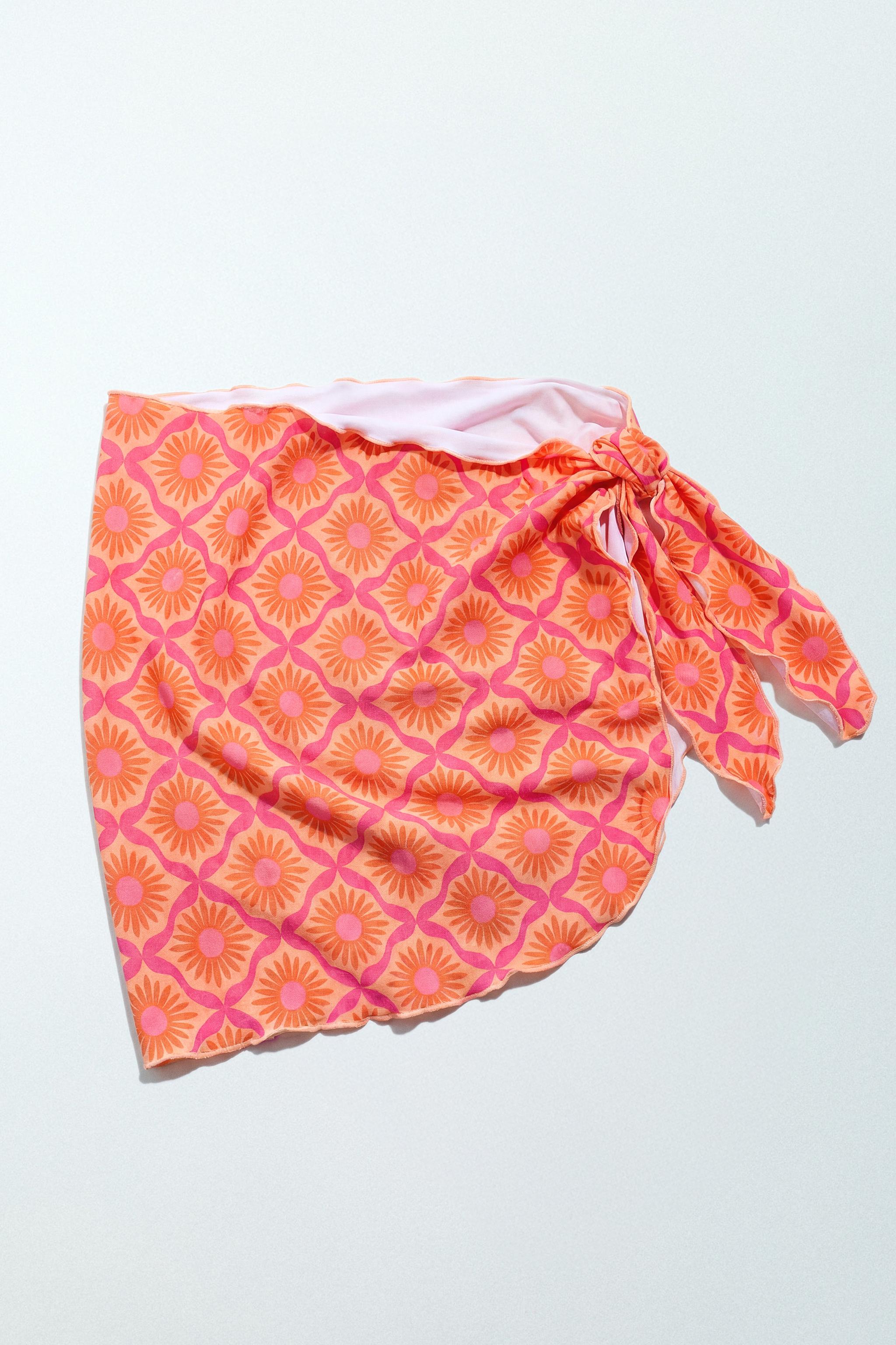 SUN PRINT PAREO — Fuchsia