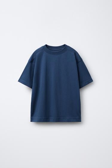 ENSEMBLE T-SHIRT ET BERMUDA MOLLETON BASIQUE - Bleu marine de Zara - Image 1