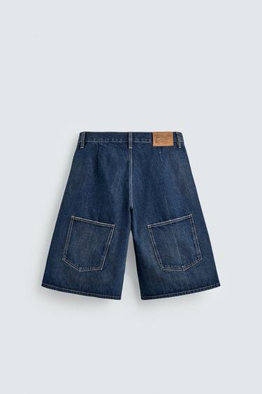 DENIM BERMUDA JORTS HARRY LAMBERT FOR ZARA X DISNEY - Indigo by Zara - Image 6