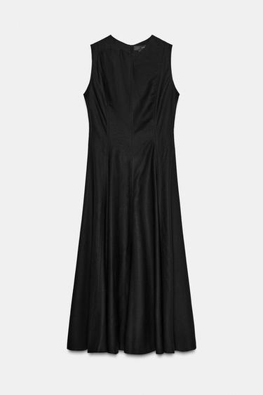 VESTIDO MIDI NEGRO ZW COLLECTION - Negro de Zara
