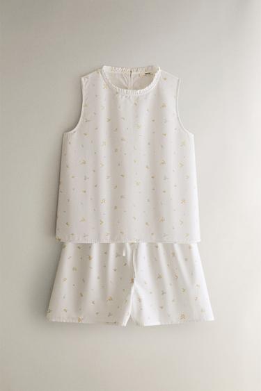 FLORAL SHORTS - White by Zara - Image 3