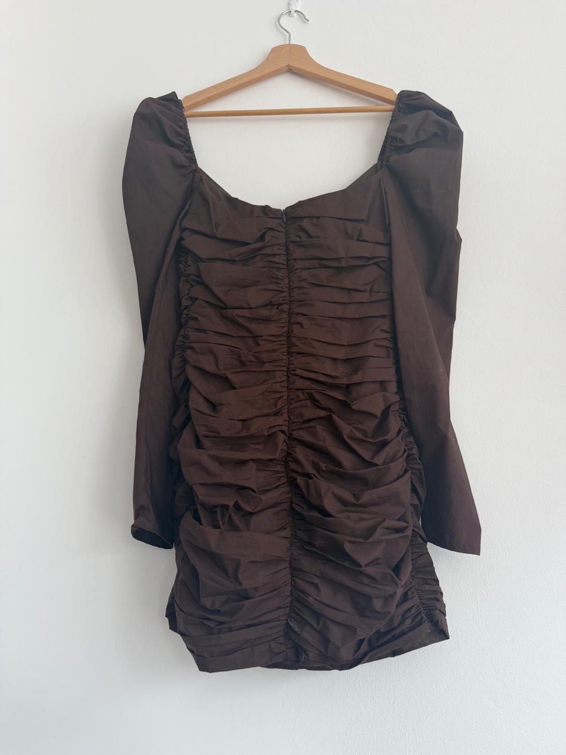 SHORT DRAPED DRESS - Image 3
