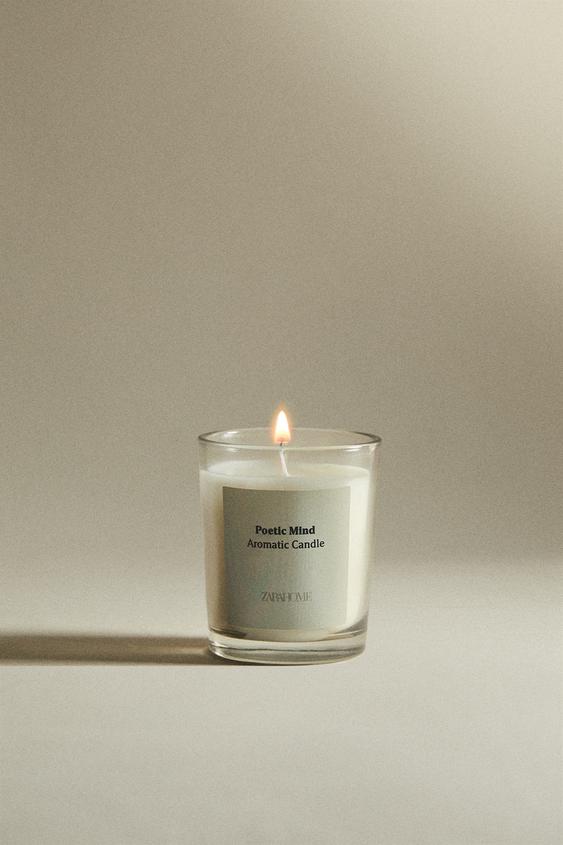(70 G) POETIC MIND MINI SCENTED CANDLE Dusty pink ZARA United States