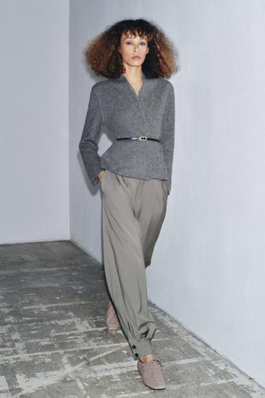 ZW COLLECTION LIMITED EDITION WOOL TROUSERS - Grey by Zara - Image 0