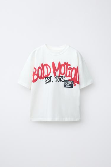URBAN PRINT T-SHIRT - White by Zara - Image 0