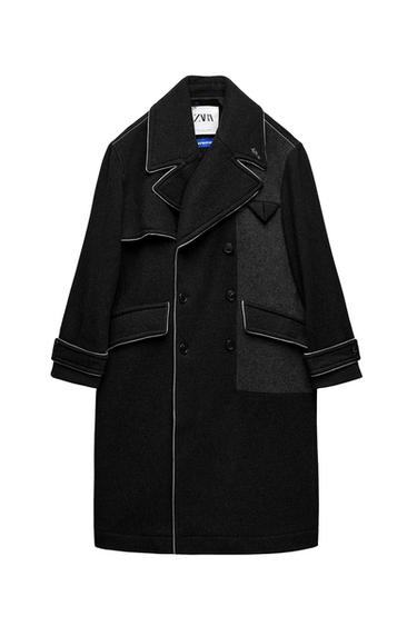 ΜΑΛΛΙΝΟ ΠΑΛΤΟ OVERSIZE ADERERROR