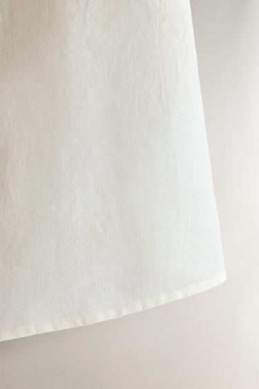 LINEN TOP - Ecru by Zara