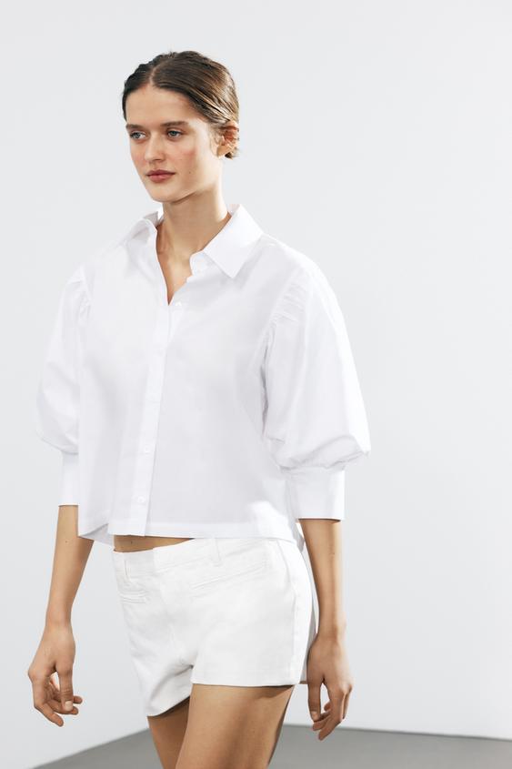 ZW COLLECTION POPLIN SHIRT