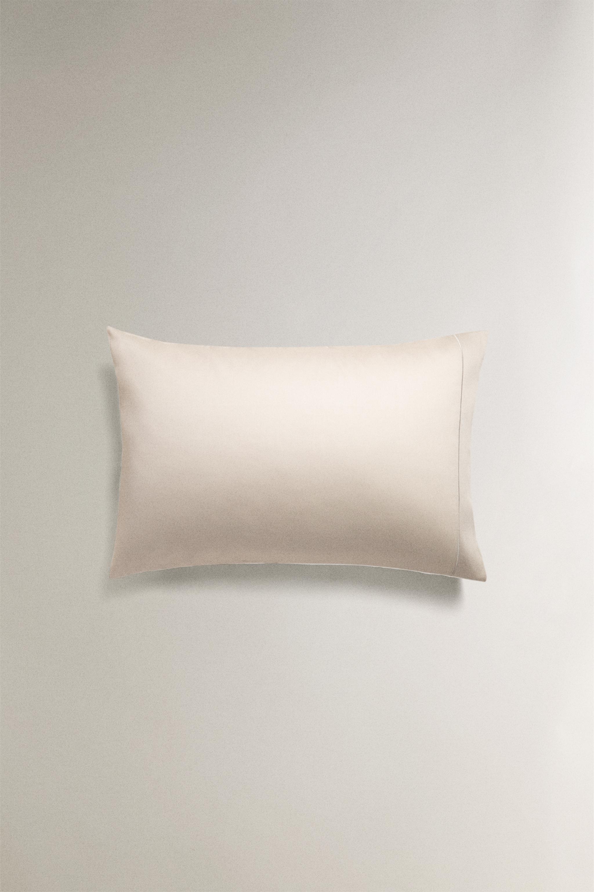 Zara SATEEN PILLOWCASE WITH FESTOON DESIGN (300 THREAD COUNT) — фото 3