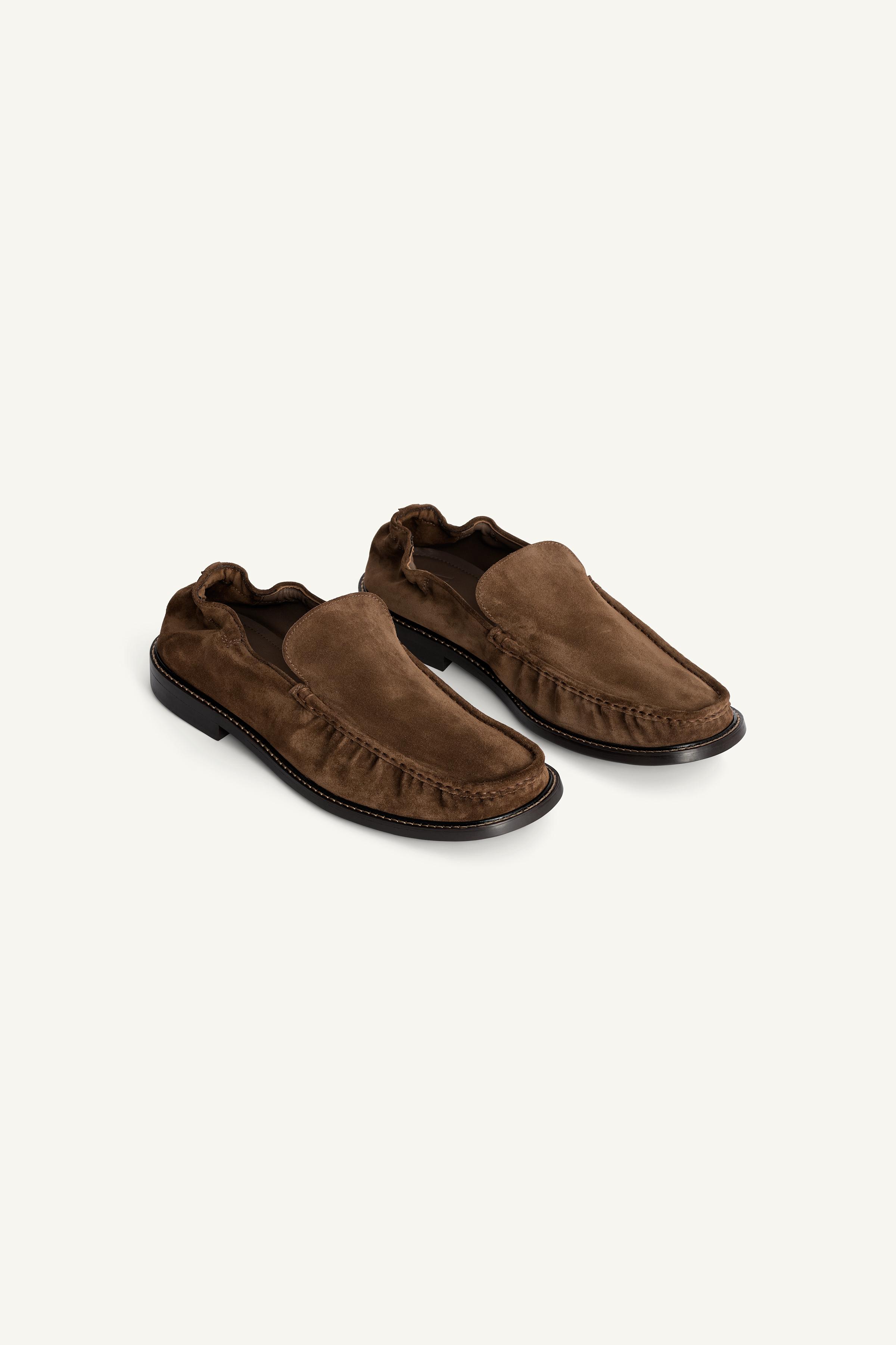 LEATHER LOAFERS - Brown | ZARA United States display picture 2
