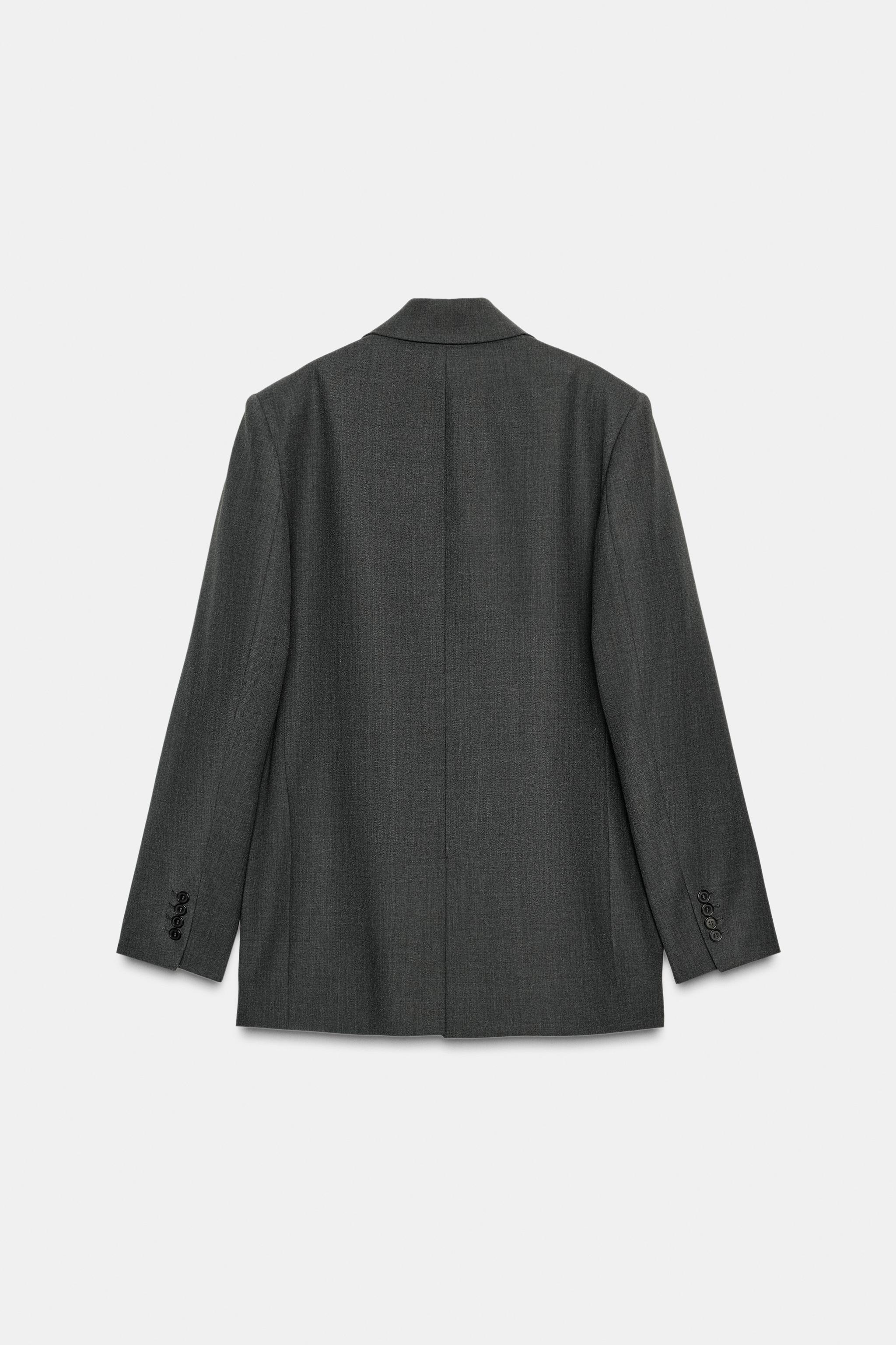 OVERSIZED WOOL BLEND BLAZER ZW COLLECTION LIMITED EDITION