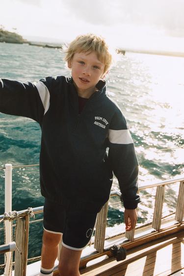 SPORTIEVE SWEATSHIRT- EN BERMUDA-SET - Antracietgrijs van Zara