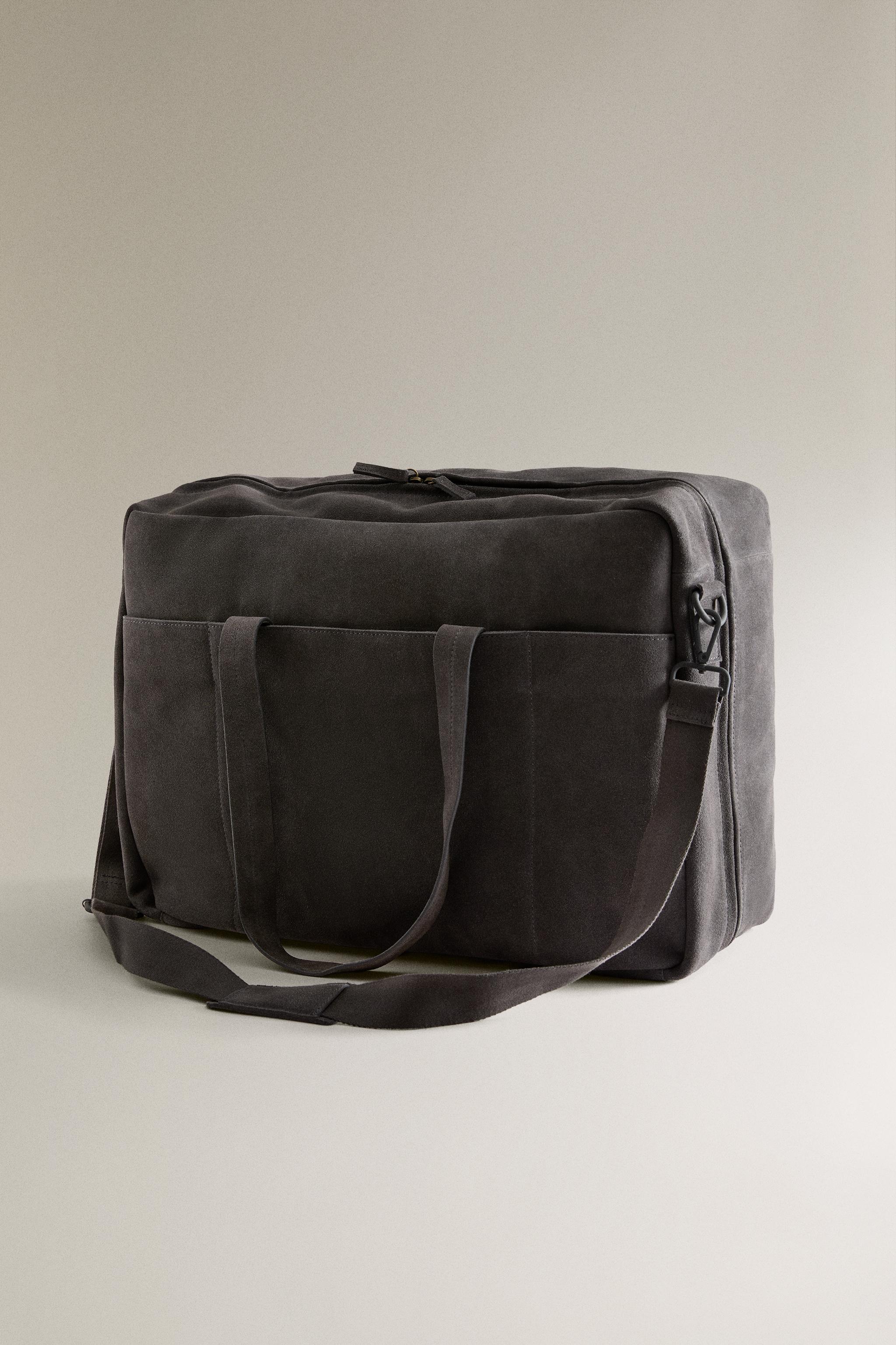 SPLIT SUEDE TRAVEL BAG