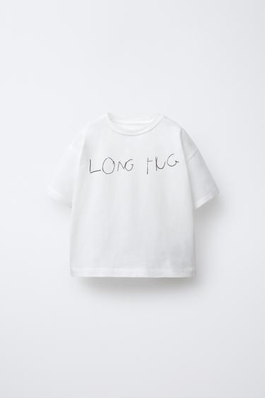 SLOGAN PRINT T-SHIRT - White by Zara - Image 0