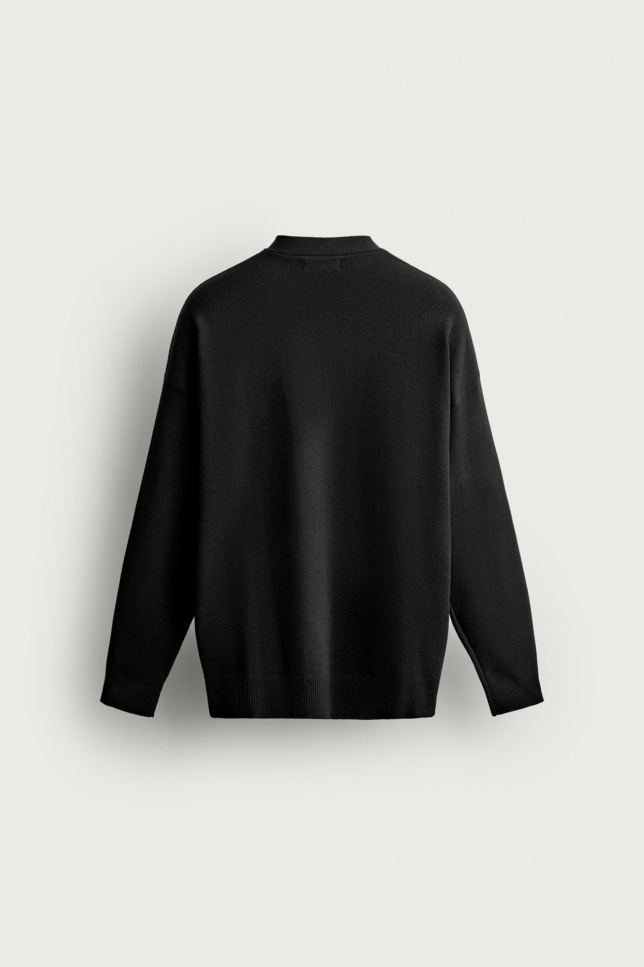 リラックスフィット オープンカーディガン - ブラック | ZARA Japan / 日本
