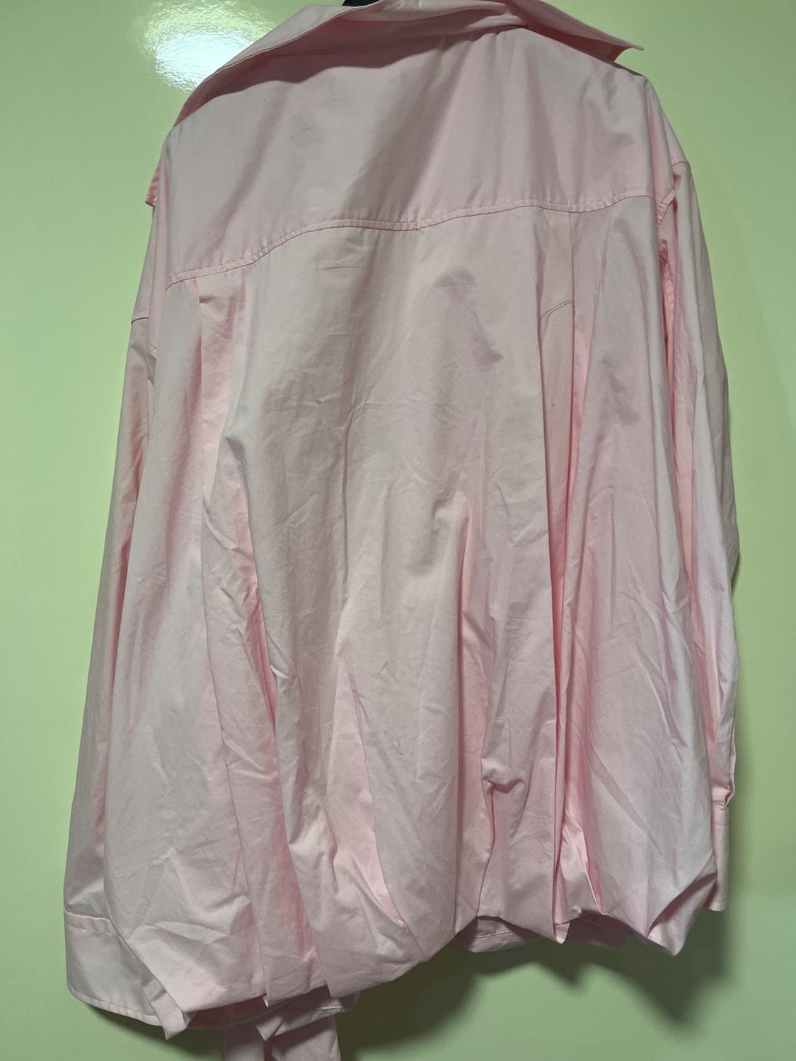 OVERSIZE POPLIN SHIRT WITH BOW - Image 3