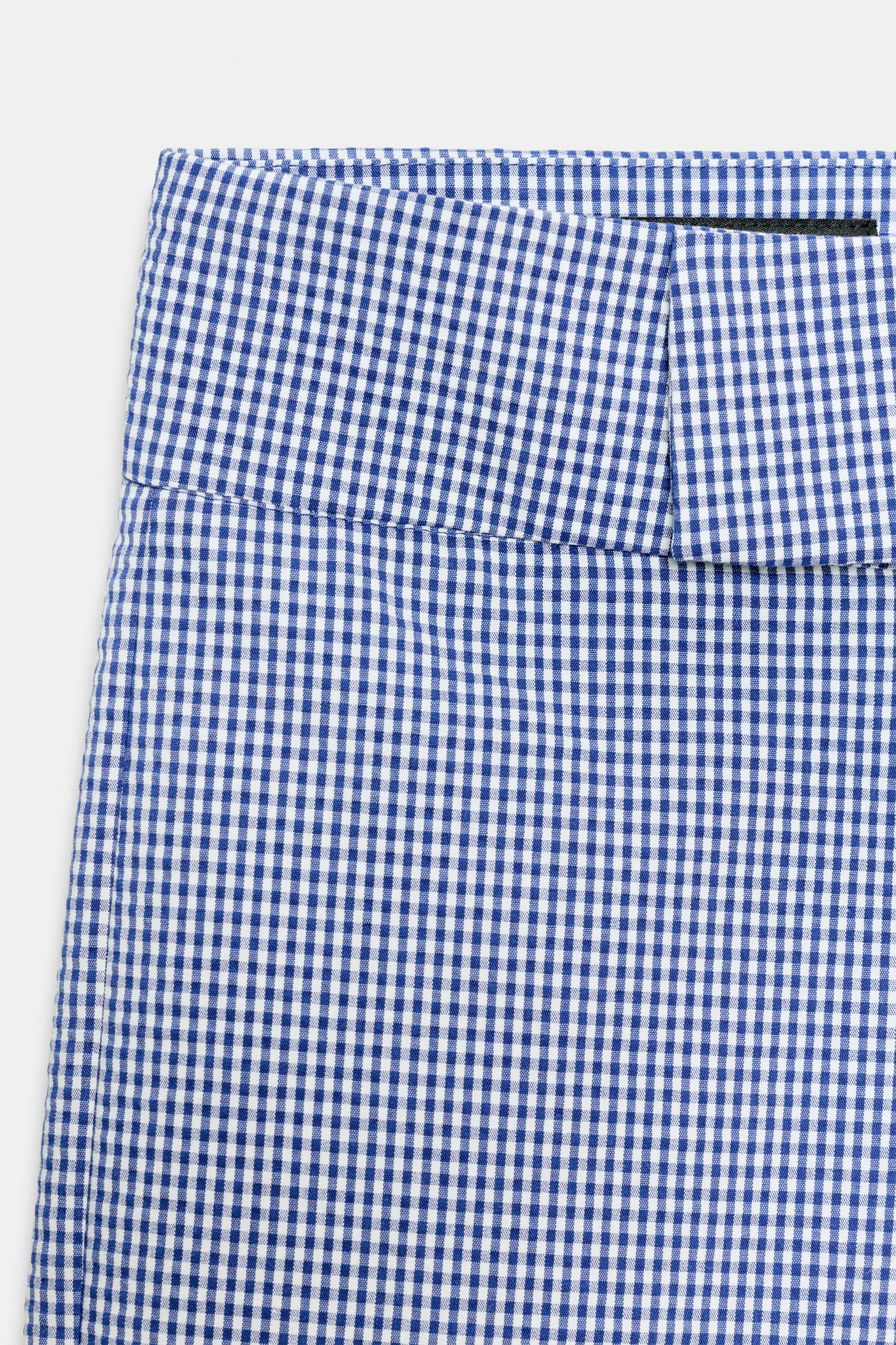 PANTALON ÉVASÉ À CARREAUX VICHY