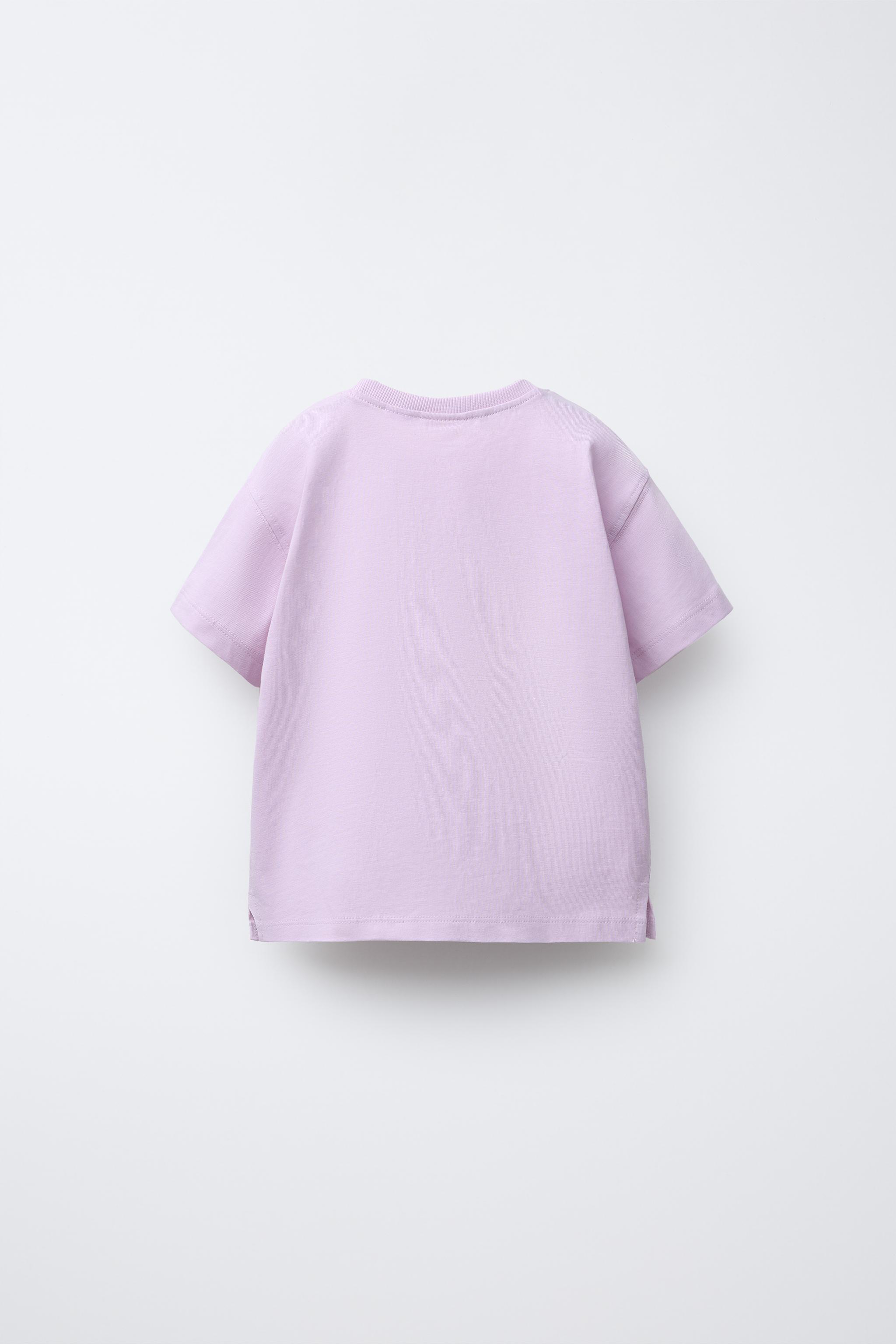 CROCHET HEART POCKET T-SHIRT - Mauve | ZARA United States