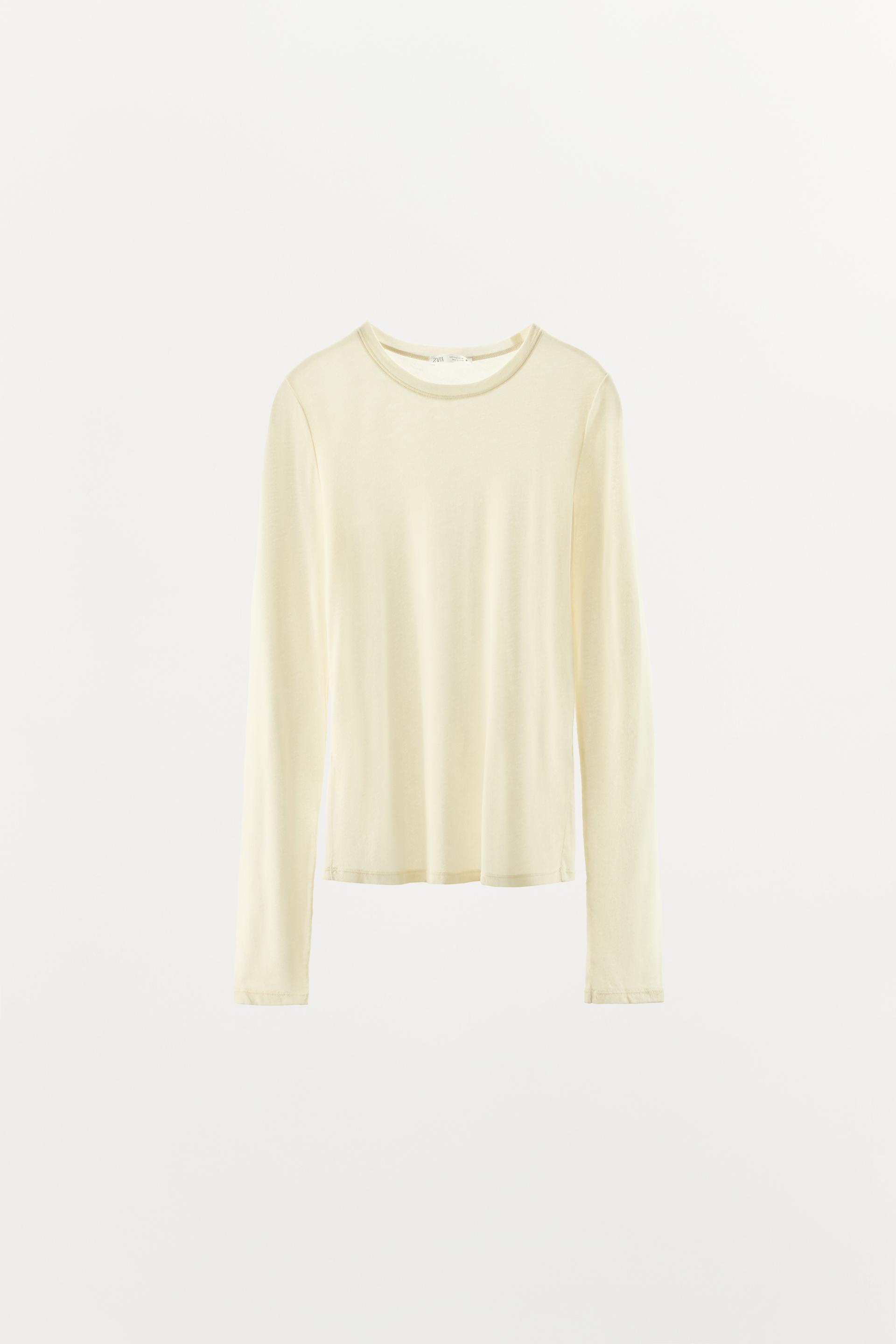 SILK BLEND LONG-SLEEVE T-SHIRT thumbnail 6