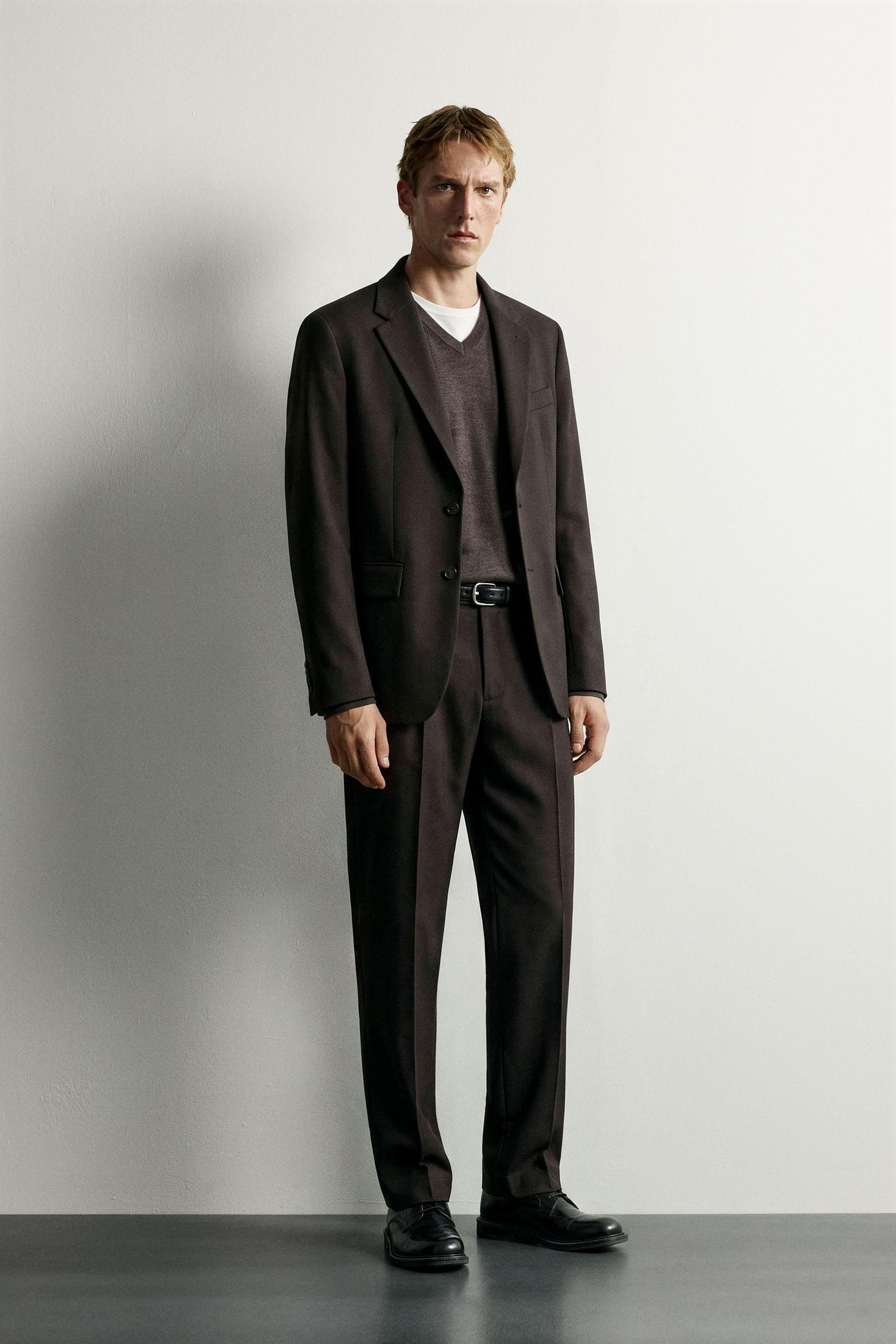 WOOL-BLEND SUIT BLAZER