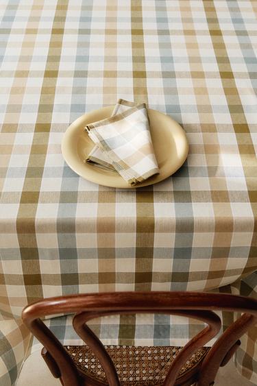DYED THREAD CHECK TABLECLOTH - Bluish by Zara - Image 5