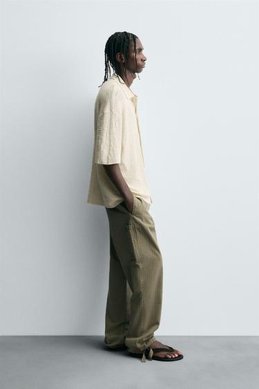 IRREGULAR KNIT SHIRT - Oyster-white by Zara - Image 3