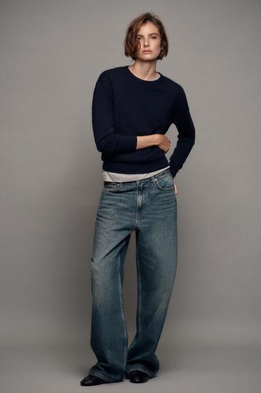 100% EXTRA-SOFT WOOL JUMPER — Navy blue 2
