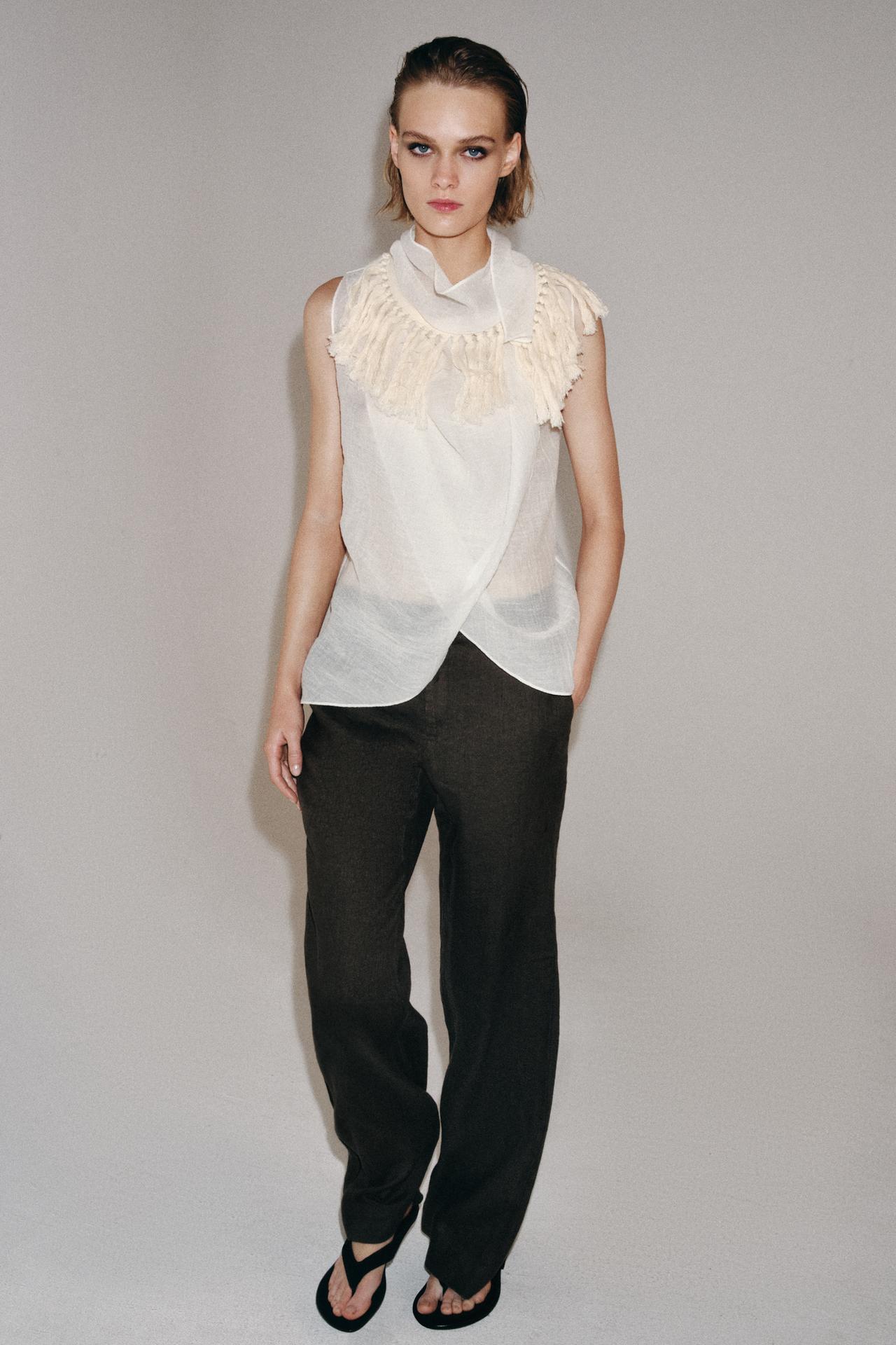 Топ ZW COLLECTION с бахромой