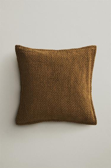 HOUSSE DE COUSSIN CROIX - Moutarde de Zara - Image 4