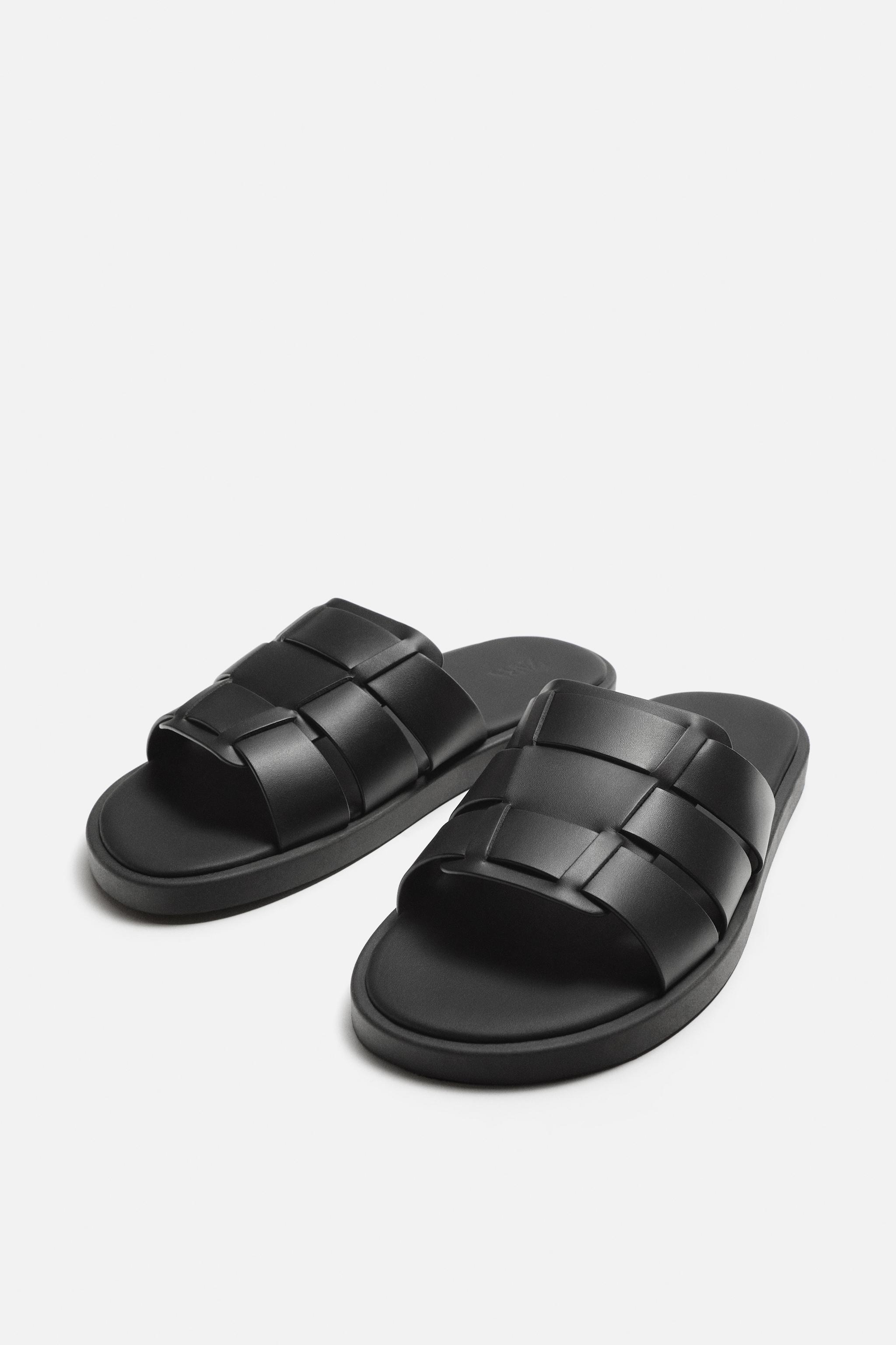 Leather Sandals Men s Shoes ZARA Australia