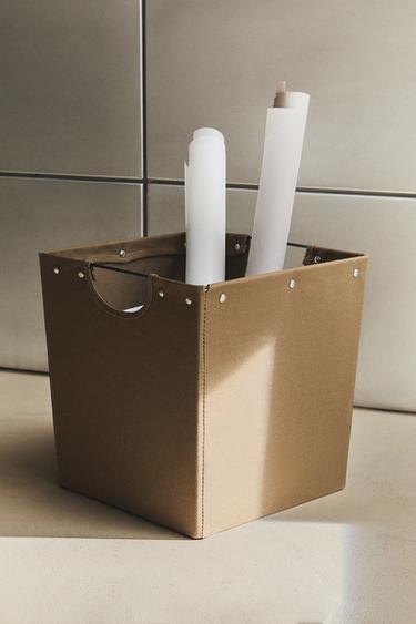 CANVAS HAMPER - Khaki by Zara