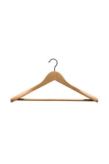 WOODEN JACKET HANGER - Light beige by Zara
