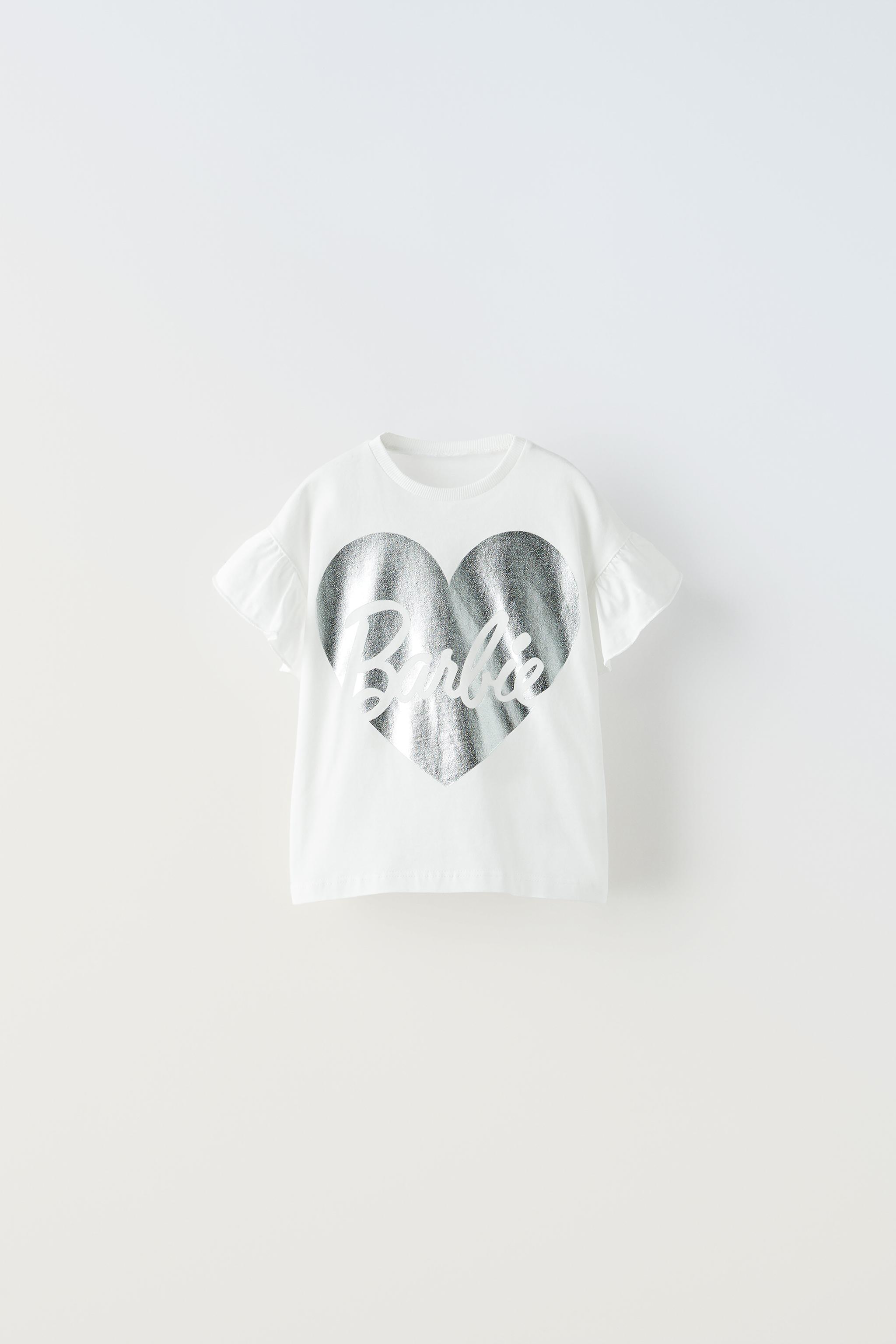BARBIE™ MATTEL フォイルプリントTシャツ - ホワイト | ZARA Japan / 日本