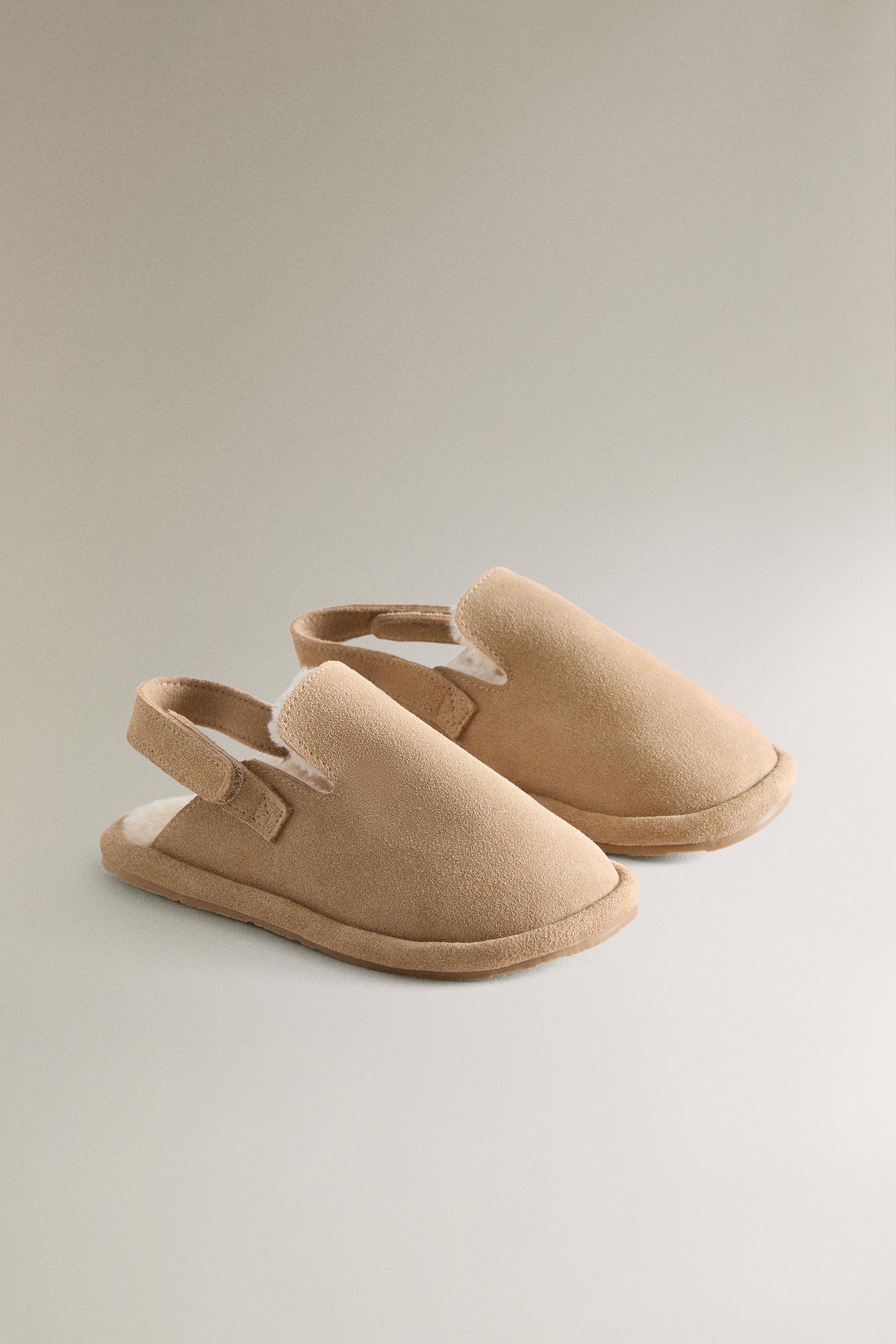 CHILDREN'S WARM LEATHER CLOGS