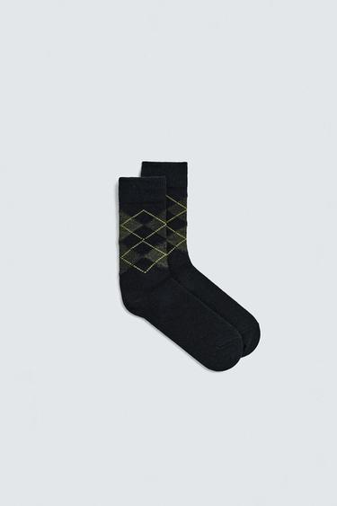 ARGYLE WOOL SOCKS - various by Zara