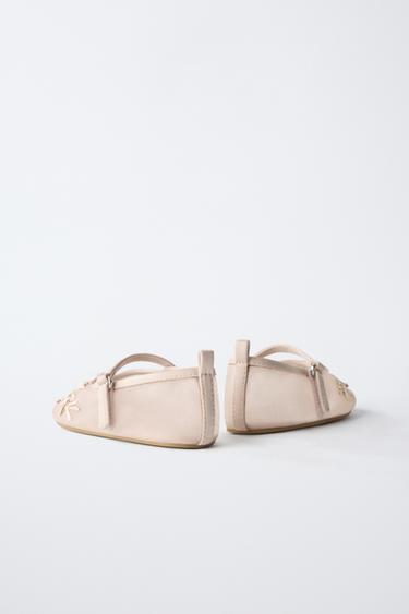 BALLERINES EN ORGANZA À FLEURS - Rose de Zara - Image 4