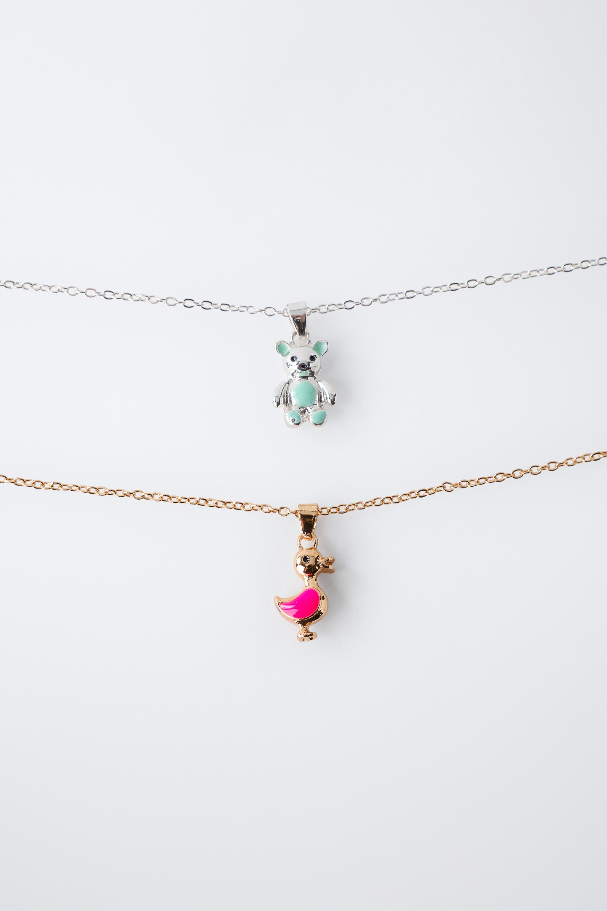 LOT DE DEUX COLLIERS PETITS ANIMAUX