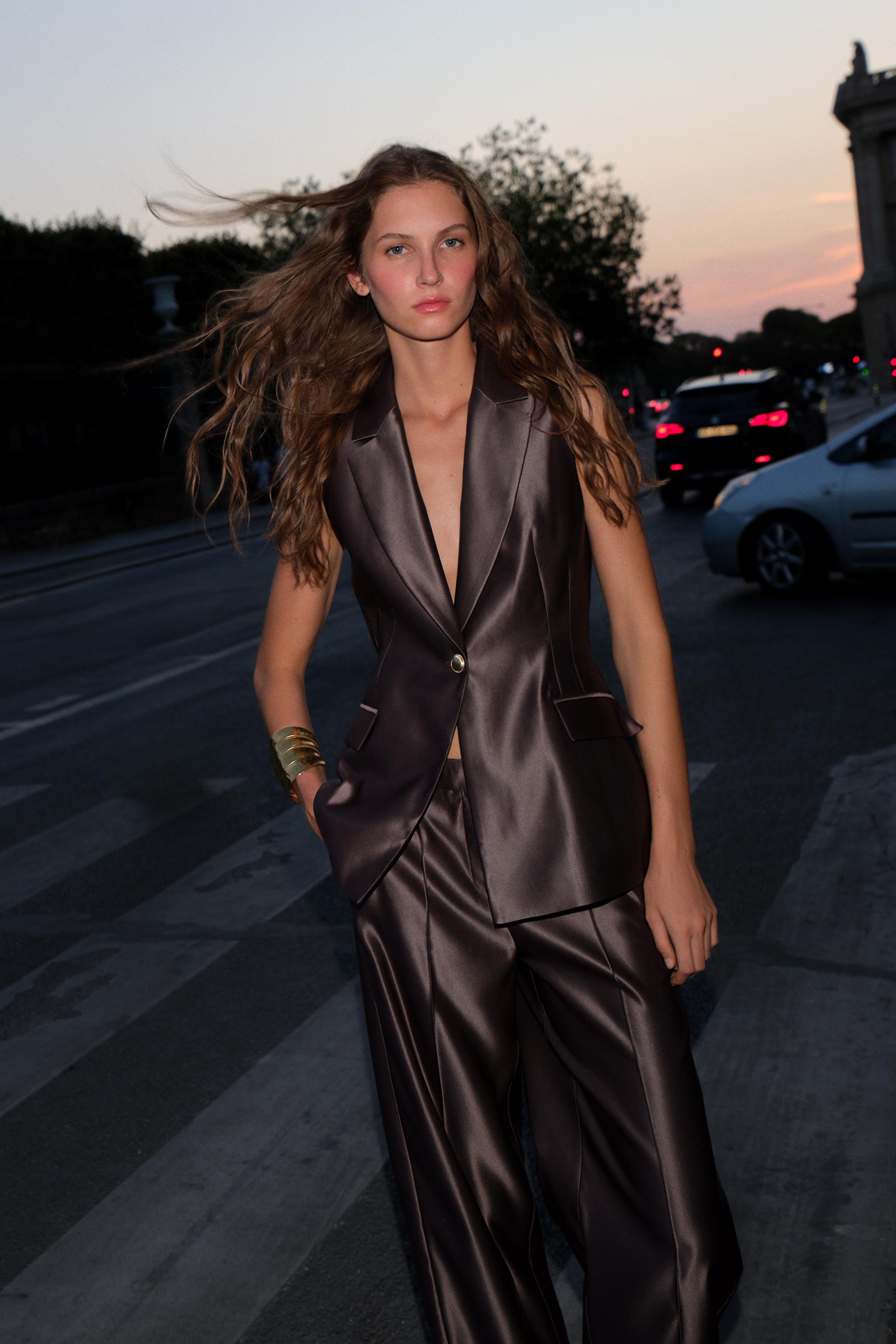 TODAYFUL【新品未使用】Satin Over Vest SATIN EFFECT VEST | ZARA United States