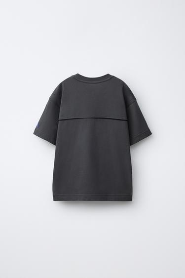 T-SHIRT SPORT LOGO - Gris anthracite de Zara - Image 1