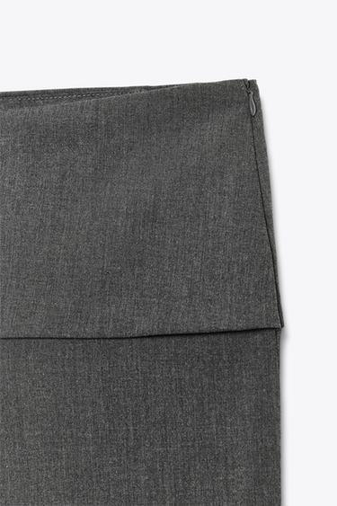 OVERLAY WAIST TROUSERS - Dark grey by Zara - Image 7