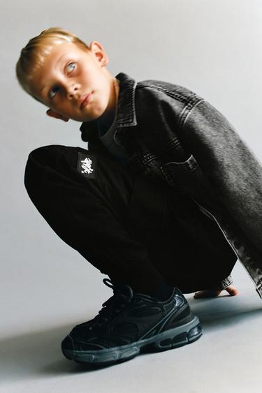 Zara COMBINED JOGGER PANTS - Black
