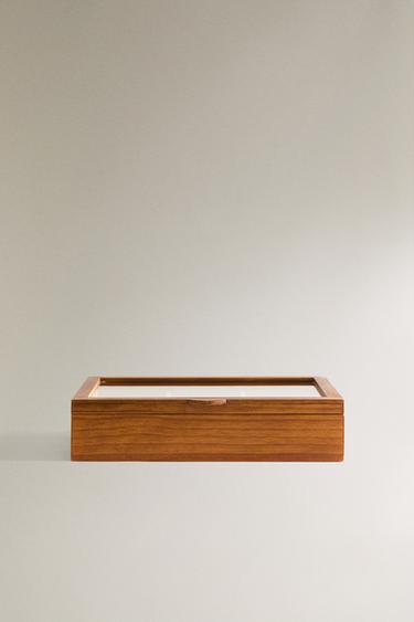 WOODEN JEWELRY BOX - Brown de Zara - Imagen 0